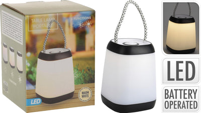 Tischlampe tragbare LED schwarz