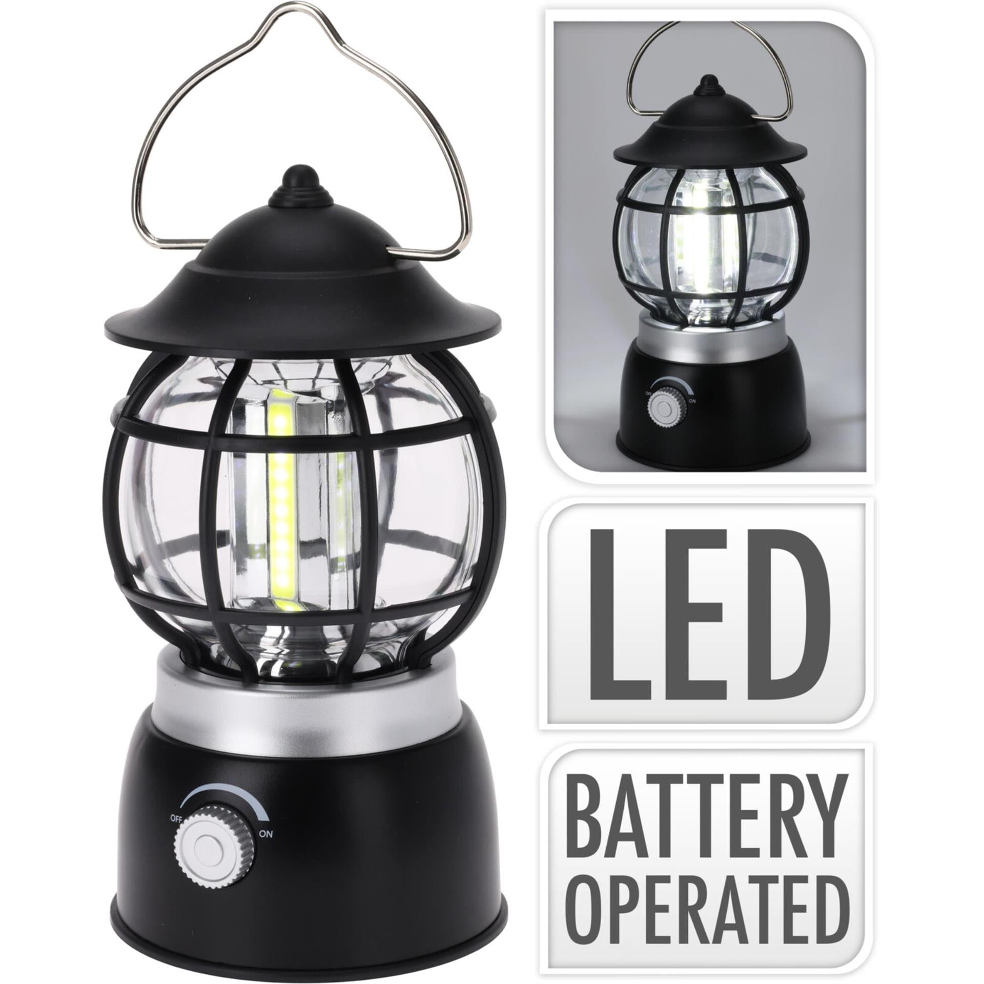 Redcliffs Campinglampe Kolben 10x19cm schwarz