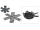 Küchengeräte Pfannenschutz-Set 2-teilig 37,5 cm grau