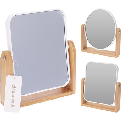 Eleganza Schminkspiegel Holz Kunststoff 2-seitig