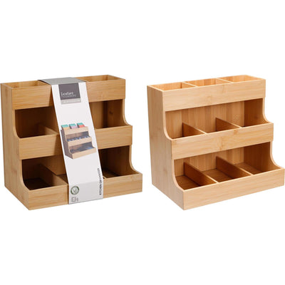 Ausgezeichneter Haushaltswaren-Küchenorganisator aus Bambus, 26 x 17 x 24 cm