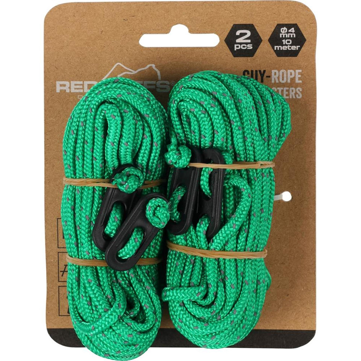Redcliffs Abspannleinen, 10 m, 4 mm, 2er-Set