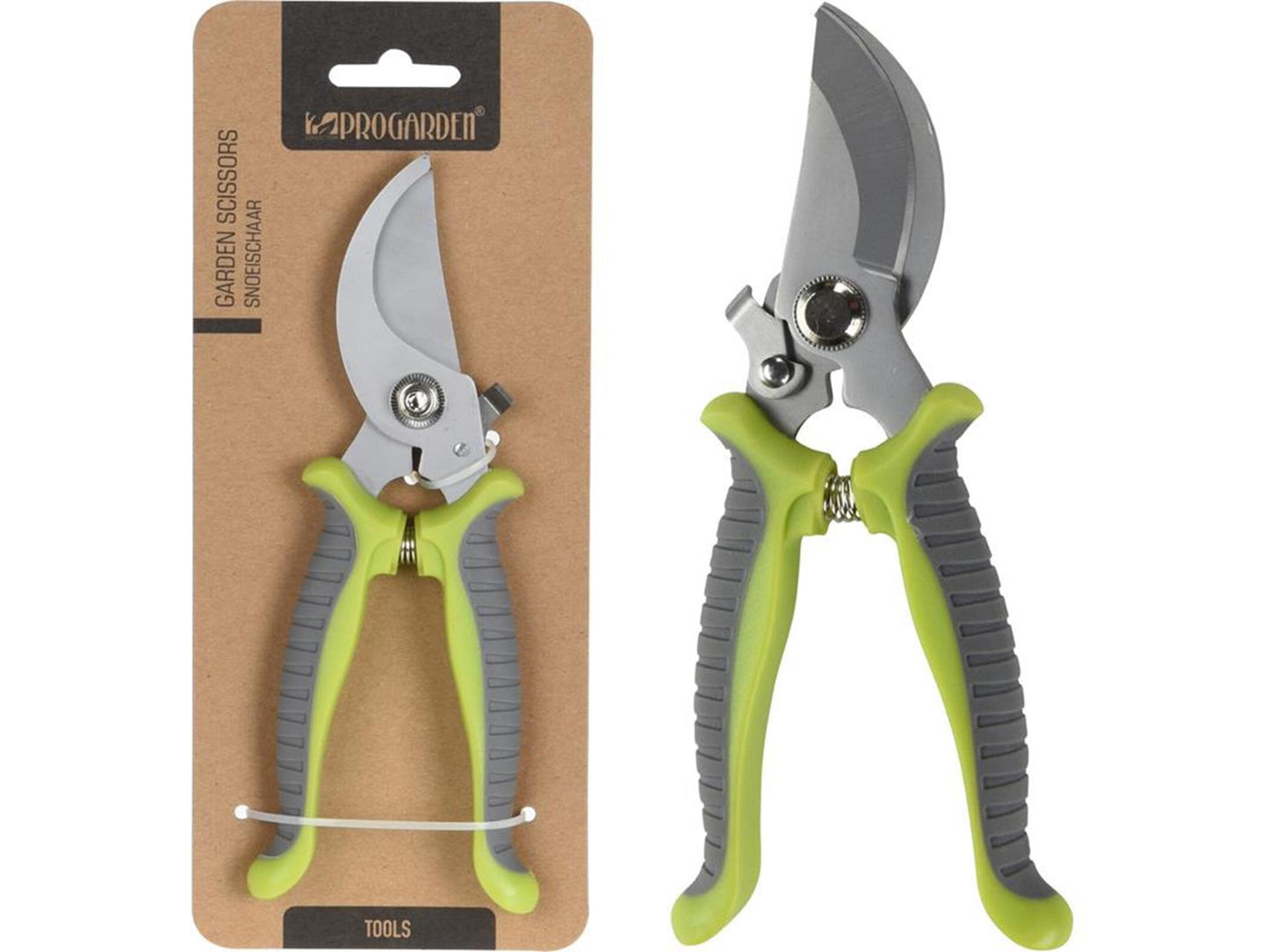 Professionelle Gartenschere grün
