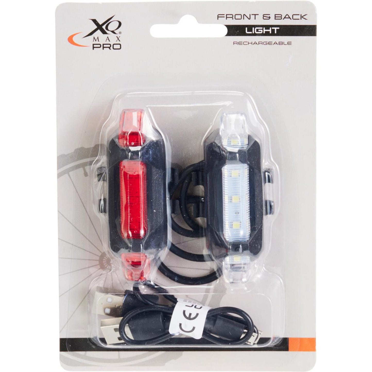 Xqmax Fahrradlampen-Set 2-teilig auf USB