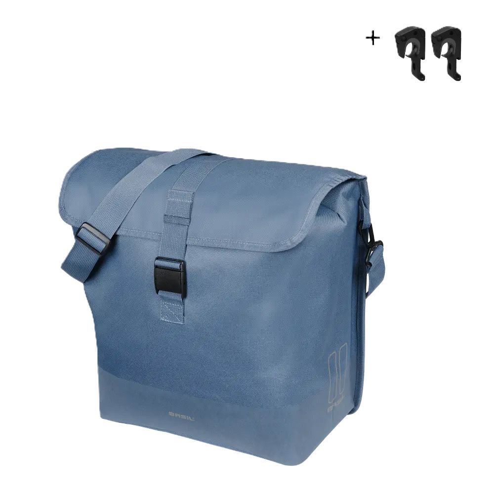 Basil einzelne Fahrradtasche Mara Evo Mik Hooks