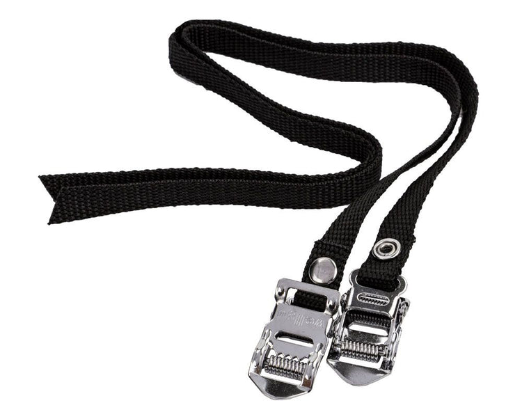 Zehenclip-Riemen ATB-Nylon-Schwarz-Set ohne Marke