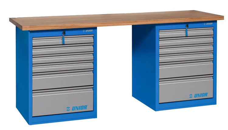 Unior Werkbank 2x6 Schubladen