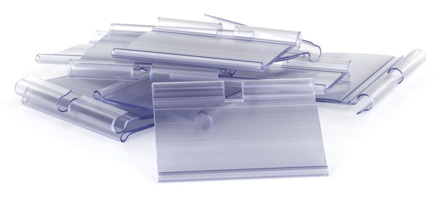 Preisschild ohne Marke, PVC-Haken zum Einklicken, 30 x 52 ds a 10