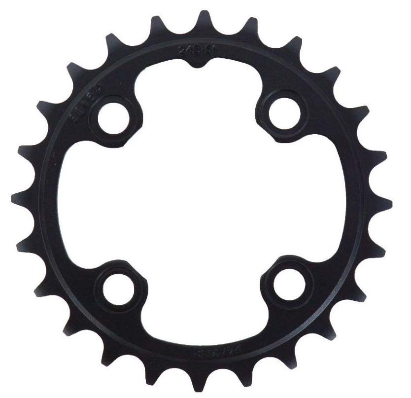 Trestvativ-Kettenring 22T Alu 4-Arm