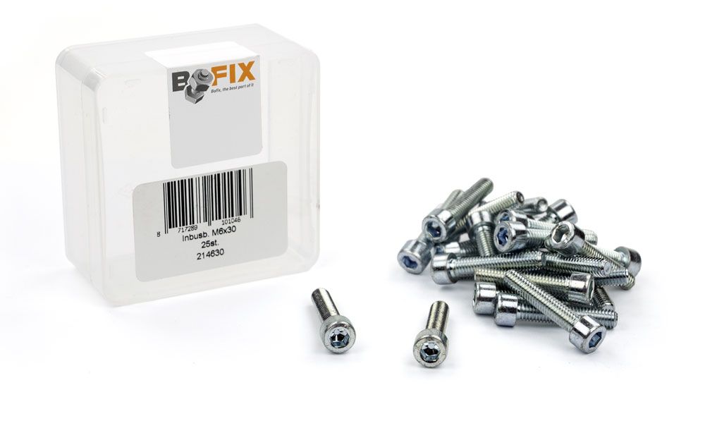 Bofix Allenbout M6x30 verzinkt (25st)