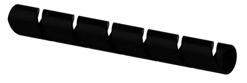 Kabelspiralband ohne Marke 8mm schwarz 10m