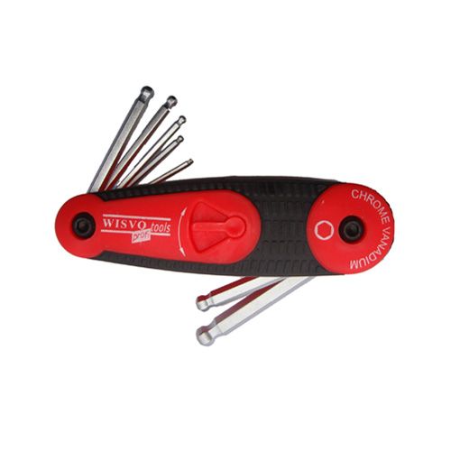 Wisvo GRS Taschenmodell Innensechskant-Steckschlüsselsatz 2-8 mm 8-tlg