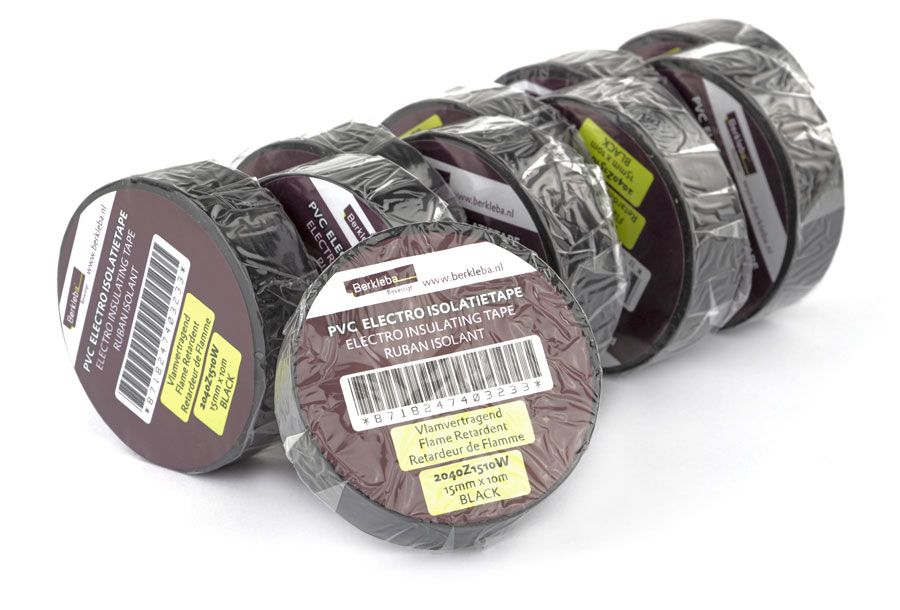 Berkleba Klebeband PVC 15 x 10 m schwarz Rolle ds a 10