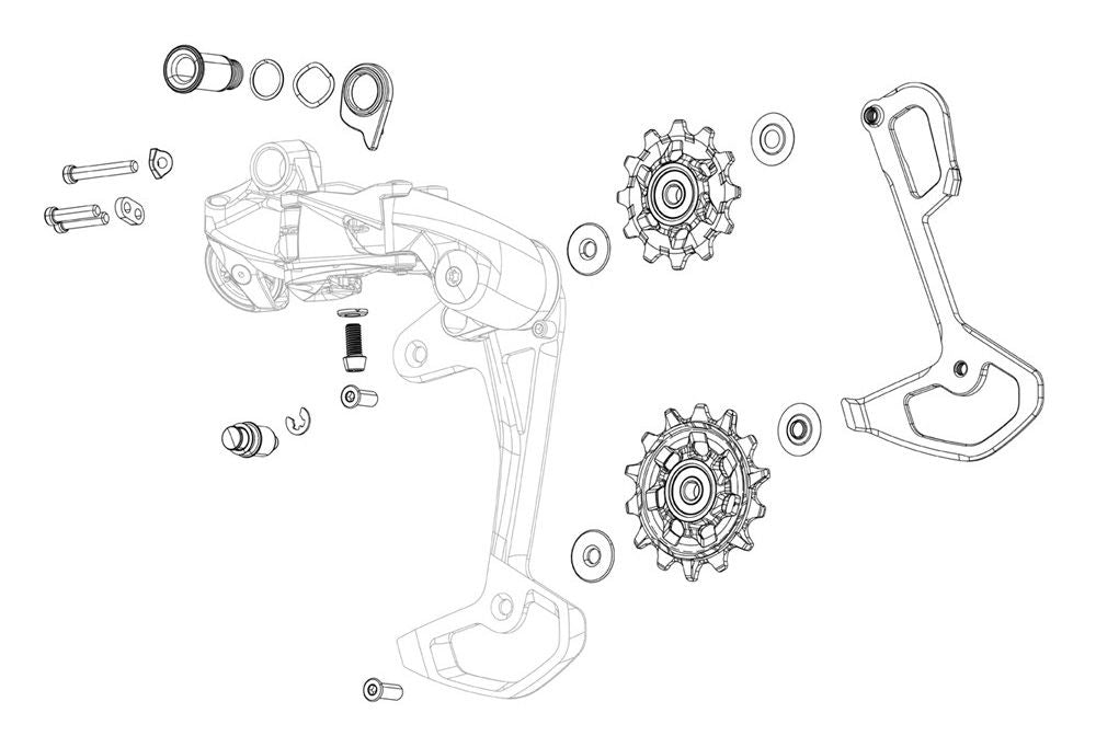 SRAM Inner Cage W. Pulley Set 52t