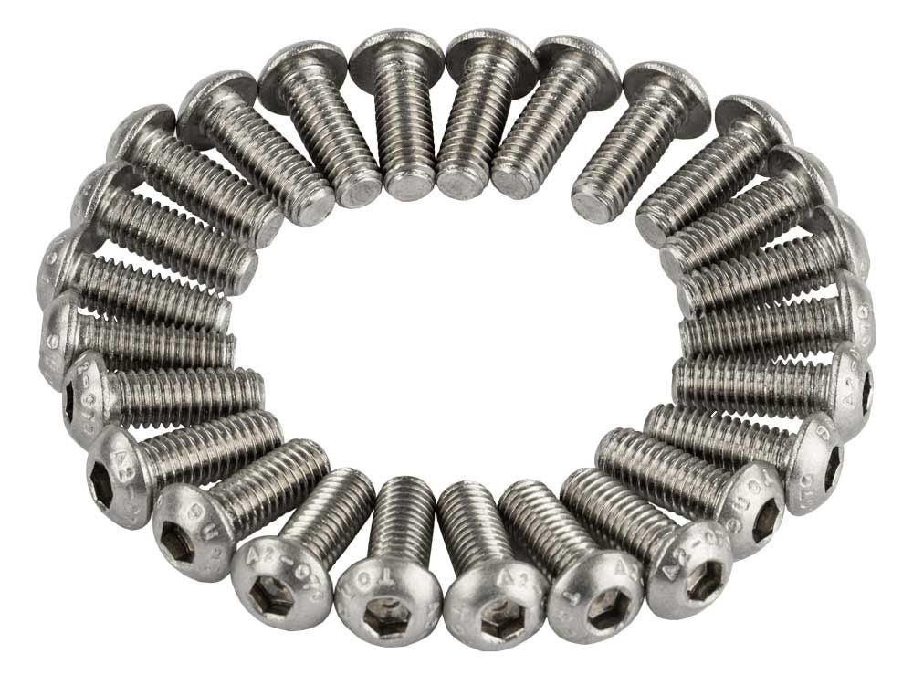 Anp-Schraube M6x16 Innensechskant Edelstahl ISO7380-1 A2-070 DS A 25