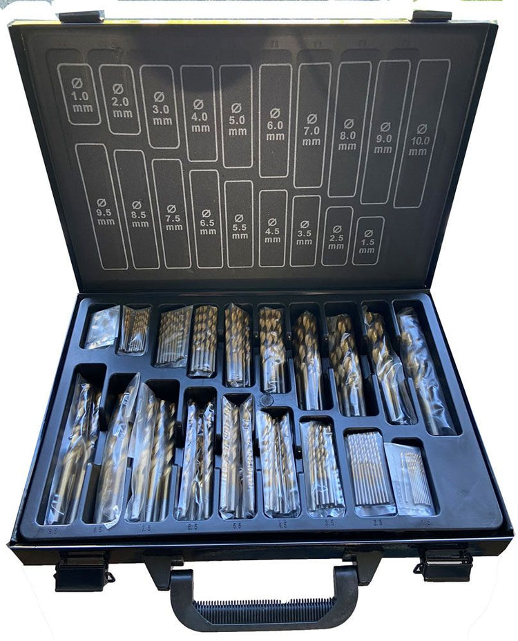 Wisvo GRS-Bohrer-Set 1-10 HSS 140-teiliger Koffer
