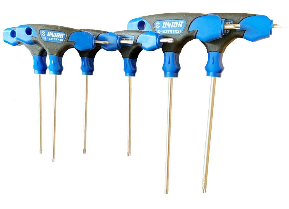 Unior GRS Torx-Schlüsselsatz T-Modell M-Loch 6-tlg