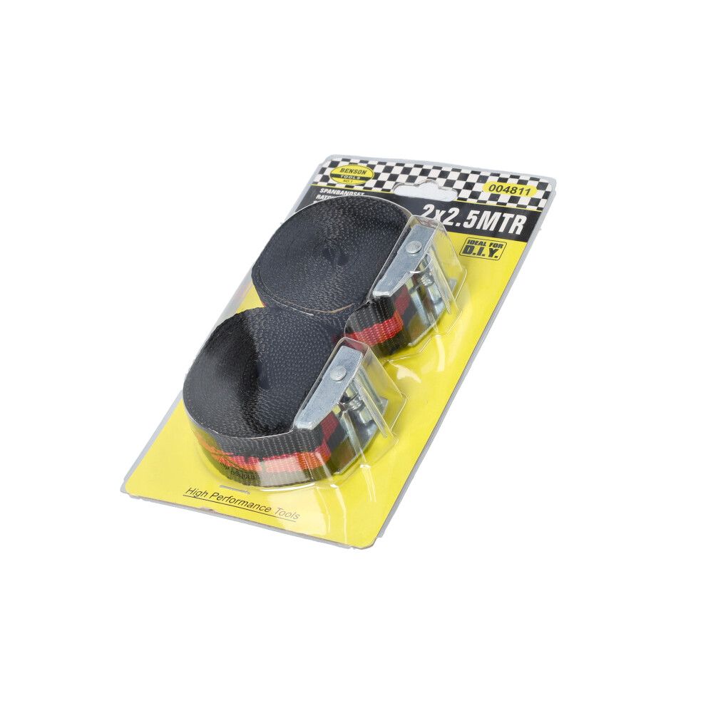 Span Band Black Red 2x2,5 Meter (Hanging -Paket)