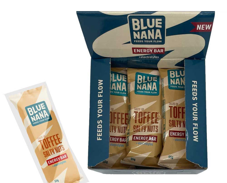Blue Nana Bar Energy Toff Salzige Nüsse 55gr ds a 12