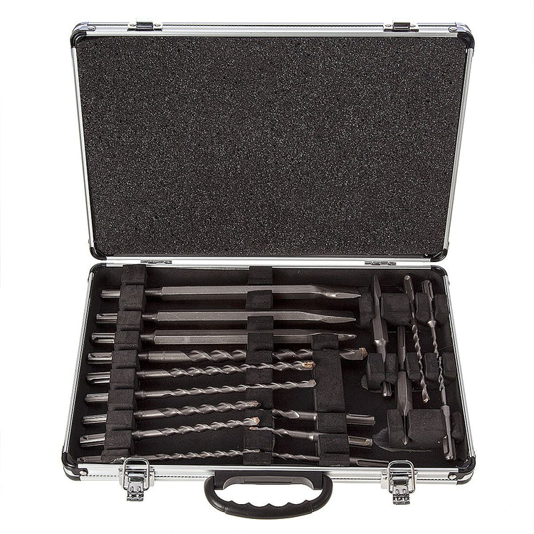 Makita Zubehör D-21200 SDS-Plus 17-teiliges Meißel- und Bohrerset im Koffer – D-21200