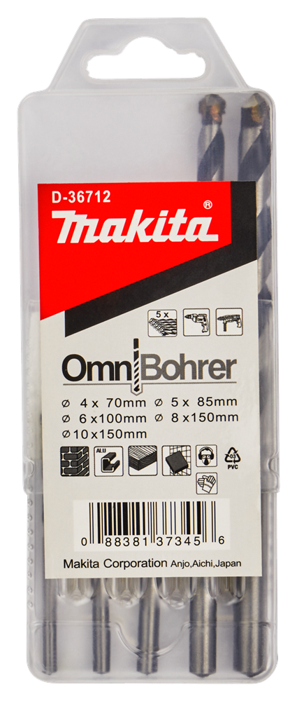 Makita Zubehör Multibohrer-Set 5-teilig – D-36712 D-36712