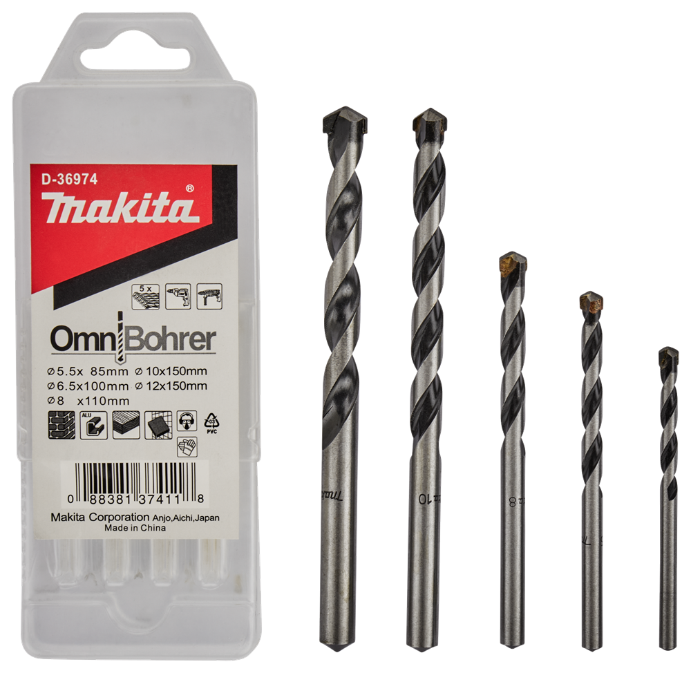 Makita Zubehör Multibohrer-Set 5-teilig – D-36974 D-36974