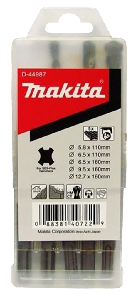 Makita Zubehör Betonbohrer-Set 5-teilig – D-44987 D-44987