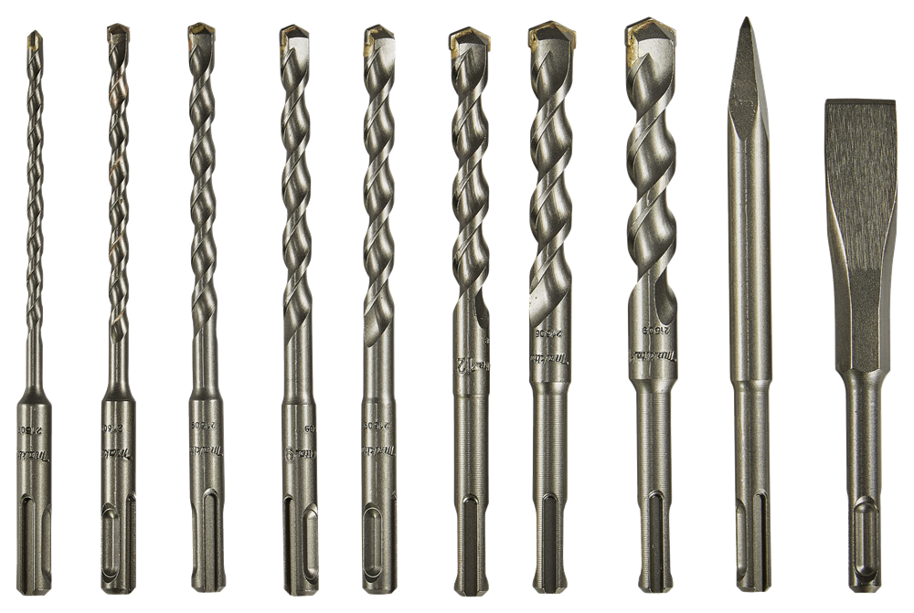 Makita Zubehör Bohrer- und Meißelset 10-teilig – D-57059 D-57059