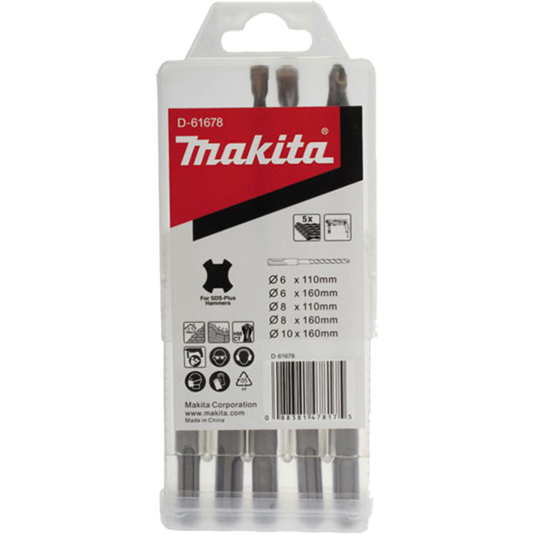 Makita Zubehör Betonbohrer-Set 5-teilig – D-61678 D-61678