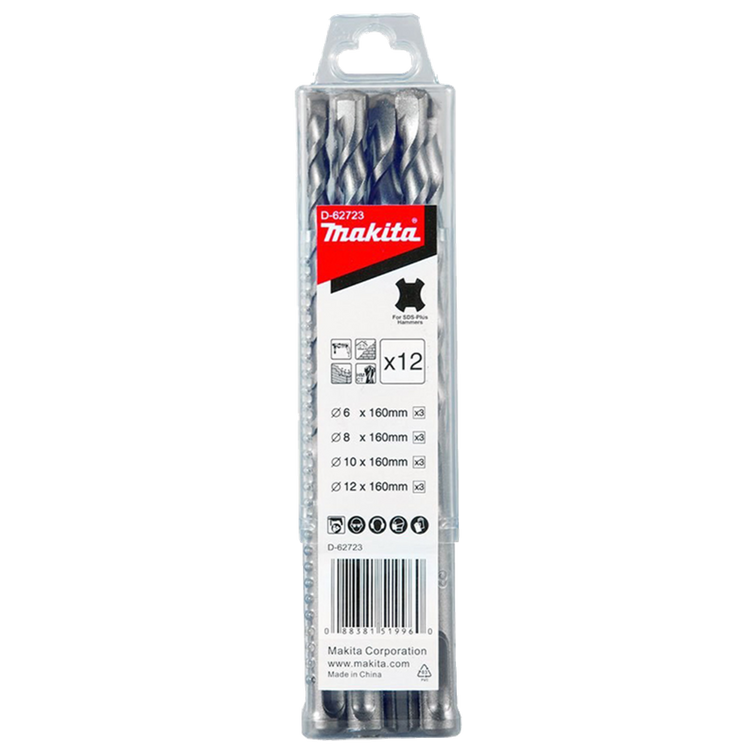 Makita Zubehör Betonbohrer-Set 12-teilig – D-62723 D-62723