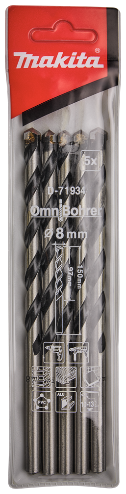 Makita Zubehör Multibohrer 8x150mm - D-71934 D-71934