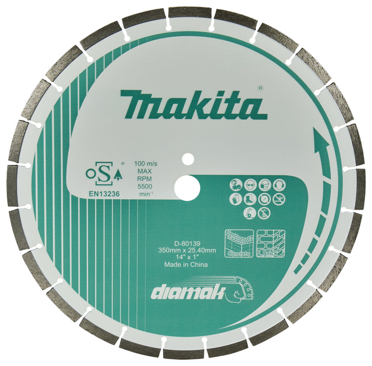 Makita Zubehör Diamantscheibe segmentiert 350x25,4x3,2 mm - D-80139