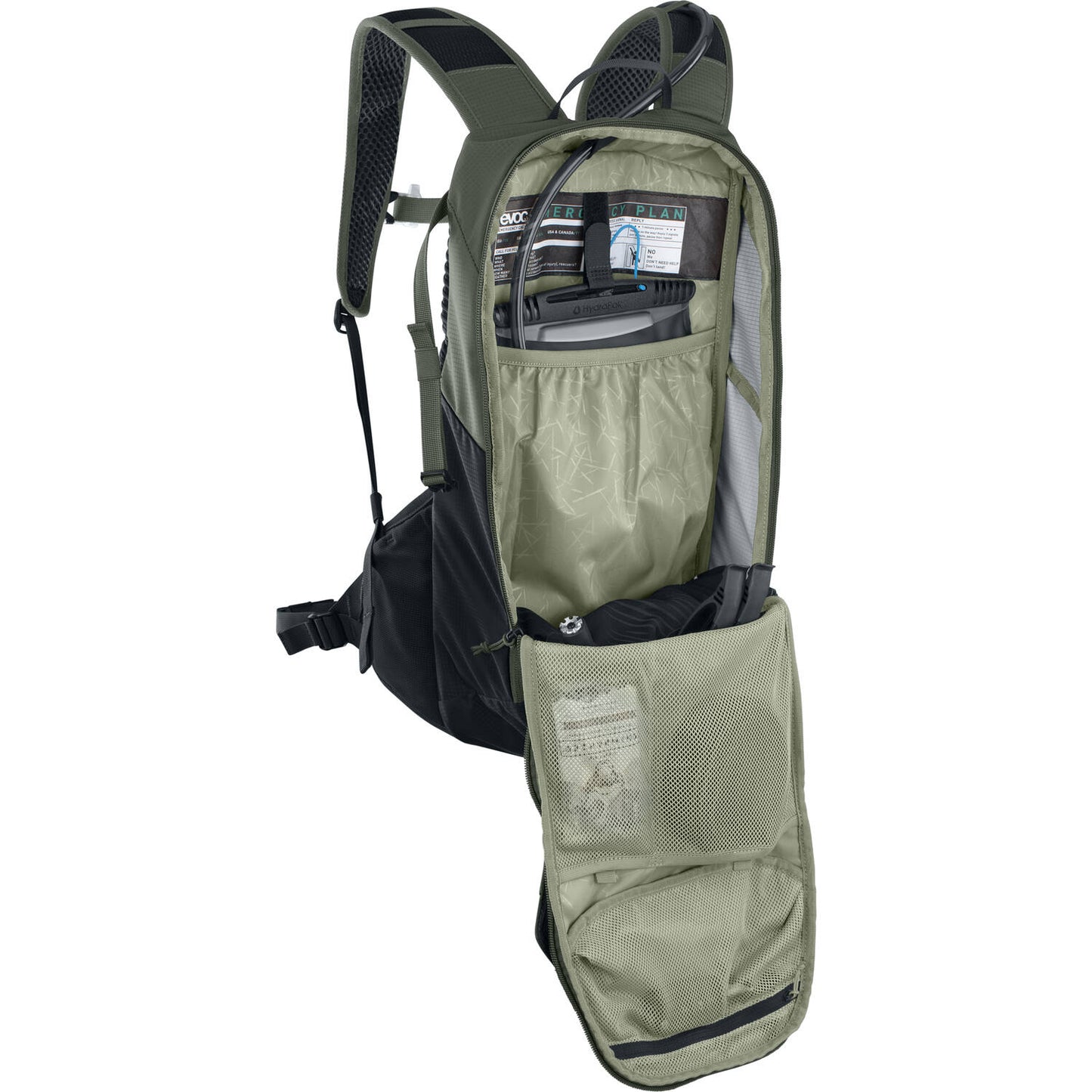 Evoc - Ride 12 Dark Olive Black, unsere Größe 12l
