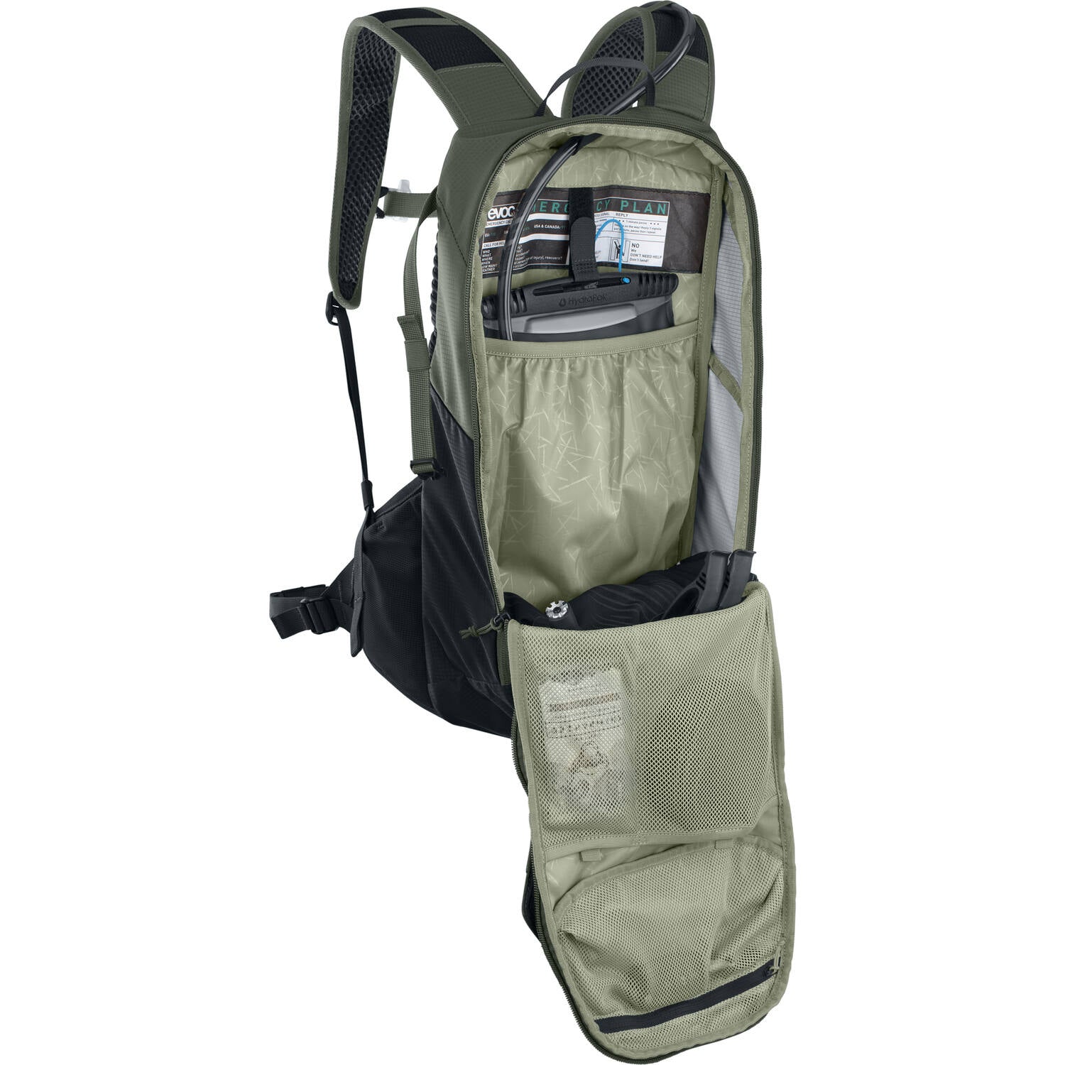 Evoc - Ride 12 Dark Olive Black, unsere Größe 12l