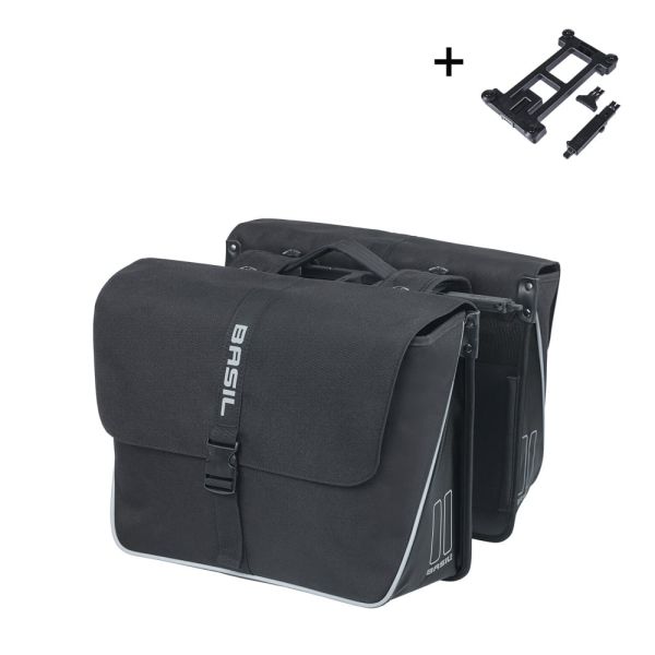 Basilikum Doppelbeutel Forte Mik 35L Schwarz