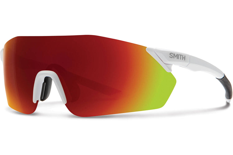 Smith Rverb Brille Matte weißer Chromapop Red Mirror