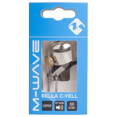 M-Wave Bella C-Yell Mini Glocke Kupfer Silber, Durchmesser 30mm