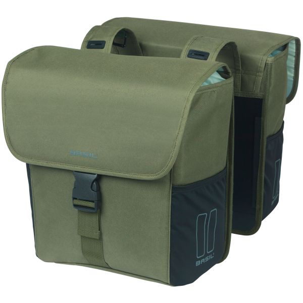 Basilikum Doppelfahrradbeutel 32 Liter 14 x 27 x 31 cm dunkelgrün
