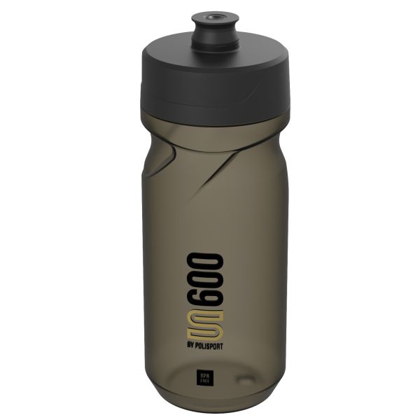 Polisport Bidon mit Schraubkappe S600 600 ml Restyle transparent schwarz schwarz