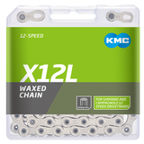 KMC-Kette x12l 12v 126l gewachstes Silber - afbeelding 2