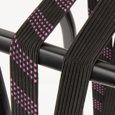 Widk SUV -Sicherheitsbinder 24mm mit schwarzem Stahlhaken Brokaat rot schwarz