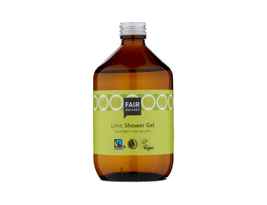 Faire quadratische Duschgel Lime Zero Abfall 500 ml