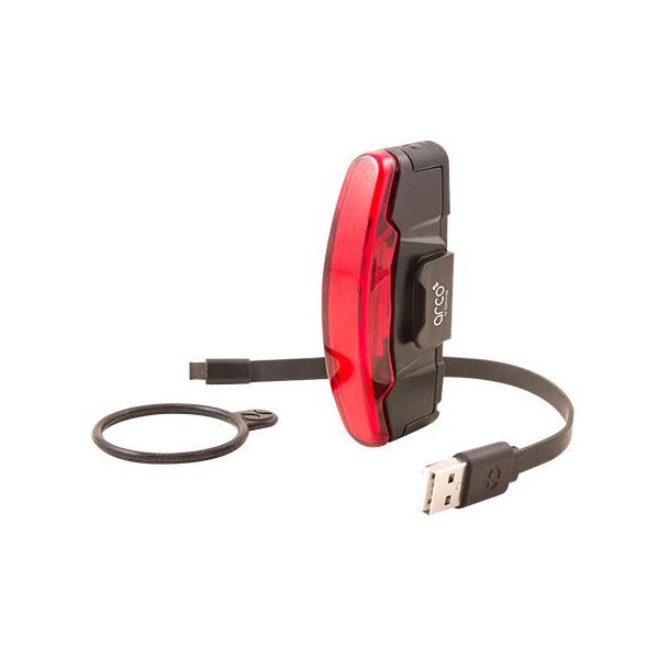 Spanninga Rücklicht Arco XB Flash USB-C wiederaufladbar