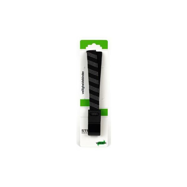 Widk SUV -Sicherheitsbinder 24mm mit schwarzem Stahlhaken Silber Schwarz