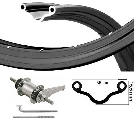 KGS Hinterrad 28x11 2 (635) Rand schwarzer Shimano Remnaaf