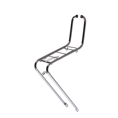 Frontgepäckträger 26 28-Zoll Stahl silber grau