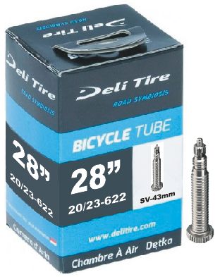 Deli-Reifen Binnenband SV15 28 Zoll Rennen 18 25-622 43 mm Französisch