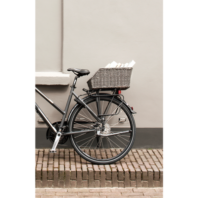 Basil Cento Rattan Look - Fahrradkorb - hinten - braun