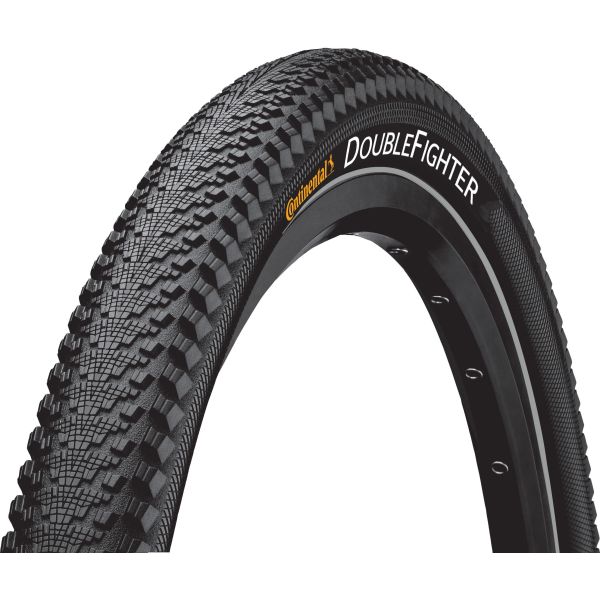 Conti Double Fighter III - schneller Stadtblitz, schwarz, 28x1 3 8, 37-622, 640g, 4-6 Bar