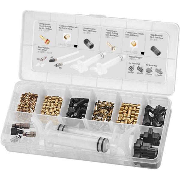 Discbrems -Service -Kit für 5,0 5,5 mm Bremsleitungen